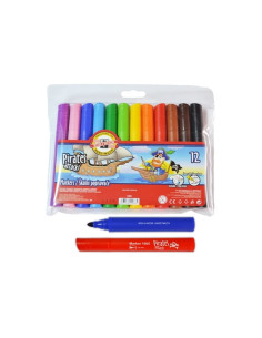 Set 12 carioci lavabile, 2.5 mm, Multicolore, MCT-KOH1282