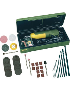 Proxxon 28472, Masina de precizie pentru gaurit-frezat FBS 240/E, 5000-20000 rpm, + geanta si accesorii 2