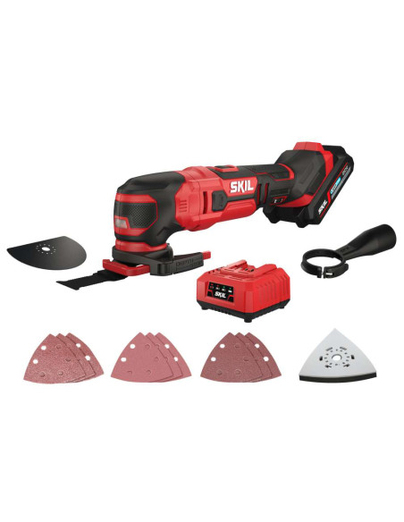 SKIL 3620 AA, Unealta multifunctionala (Multi-Tasker) Brushless MF1E3620AA, 11000-16000 rpm, + 1xAcuu, incarcator si accesorii