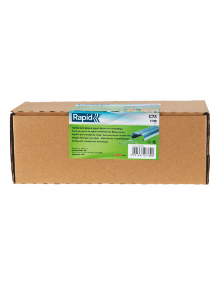 Rapid 40107760, set de 6000 inele pentru gard din aluminiu, C75, diametru 6-18 mm