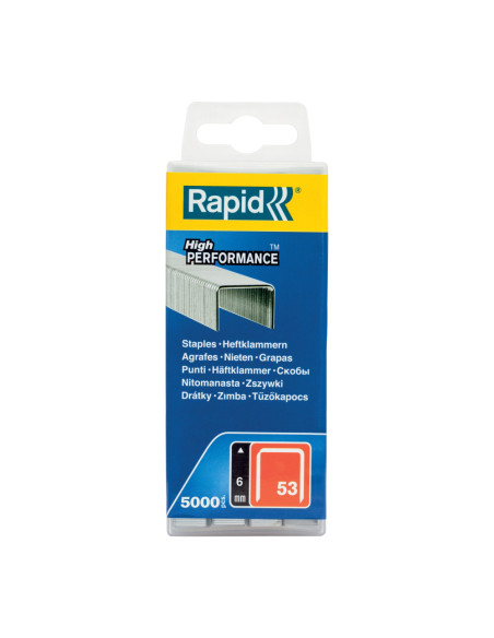 Rapid 40303083 set de 5000 de capse din sarma fina galvanizata No. 53, 6 mm