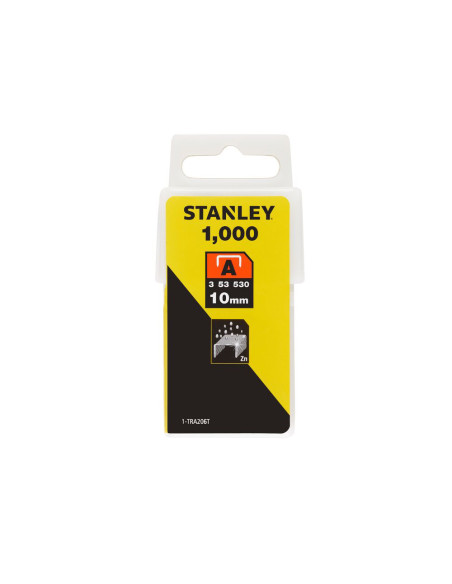 Stanley 1-TRA206T, capse pentru aplicatii uzuale, 10mm, 1000 buc tip A 5/53/530, blister