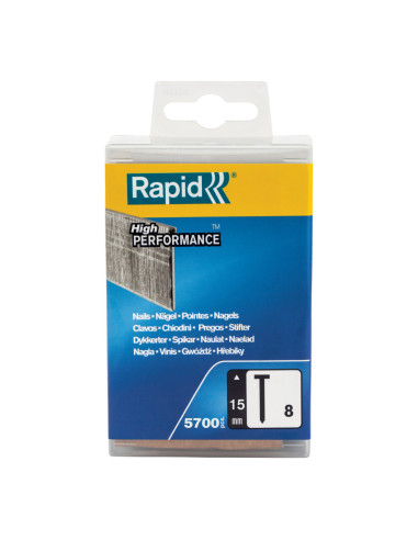 Rapid 5000520, Rapid High Performance, set cuie din otel galvanizat, 5700buc, No. 8, 15mm