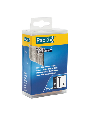 Rapid 5000520, Rapid High Performance, set cuie din otel galvanizat, 5700buc, No. 8, 15mm