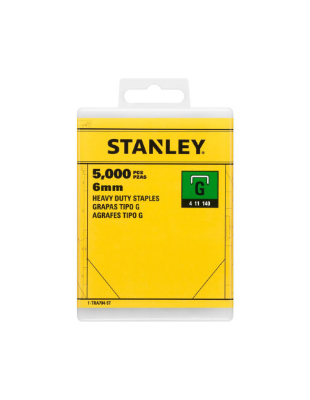 Stanley 1-TRA704-5T, capse pentru aplicatii profesionale, 6mm, 5000 buc tip G 4/11/140, blister