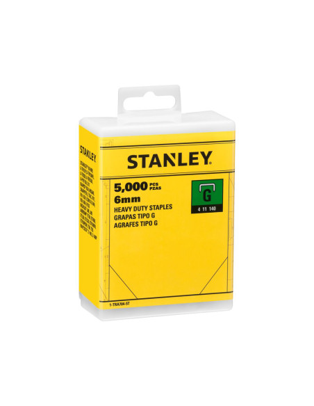 Stanley 1-TRA704-5T, capse pentru aplicatii profesionale, 6mm, 5000 buc tip G 4/11/140, blister