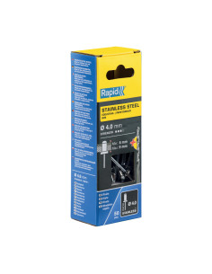 Rapid 5000394, set nituri din otel inoxidabil, inclusiv burghiu, 50 buc, 6-9mm, Ø4.0 x 12mm