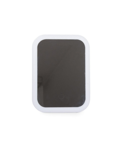 Mini Oglinda Cosmetica cu iluminare Led, 15 x 20 cm, Alb