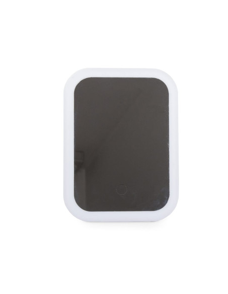 Mini Oglinda Cosmetica cu iluminare Led, 15 x 20 cm, Alb
