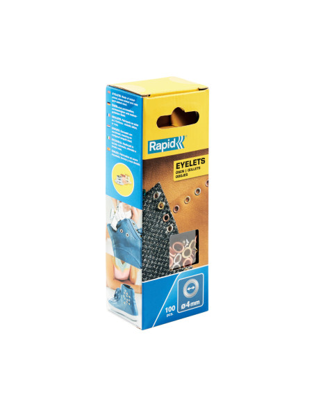Rapid 5000409, set 100 capse, finisare mixata (alama, cupru, cromata), 4mm