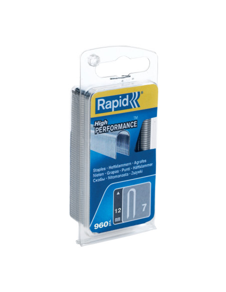 Rapid 40109523, set de 960 de capse pentru cabluri max 6mm, No. 7, 12 mm