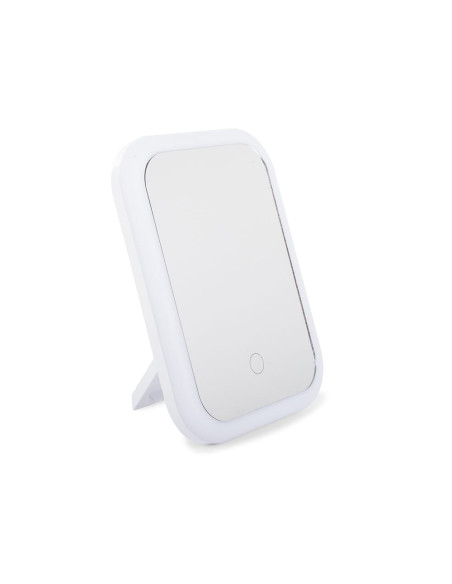 Mini Oglinda Cosmetica cu iluminare Led, 15 x 20 cm, Alb