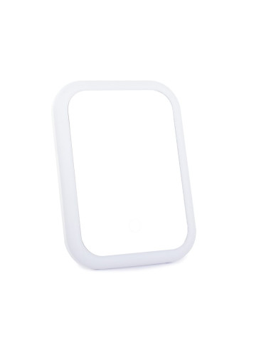 Mini Oglinda Cosmetica cu iluminare Led, 15 x 20 cm, Alb