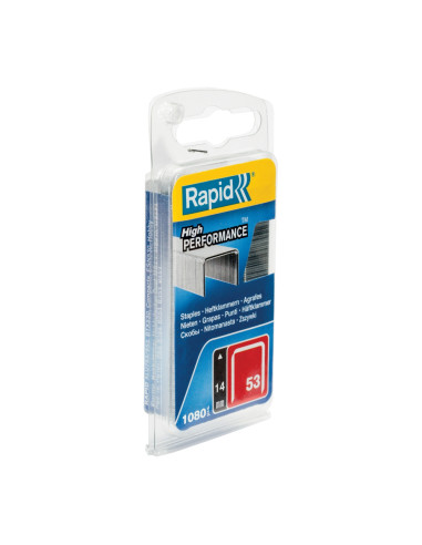 Rapid 40109506, set de 1080 de capse din sarma fina galvanizata No. 53, 14 mm