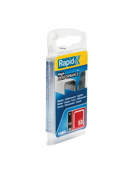 Rapid 40109506, set de 1080 de capse din sarma fina galvanizata No. 53, 14 mm