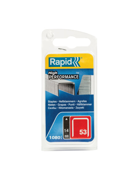 Rapid 40109506, set de 1080 de capse din sarma fina galvanizata No. 53, 14 mm