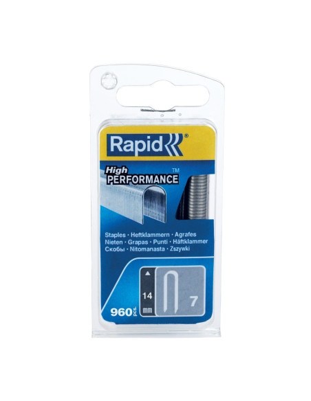 Rapid 40109524, set de 960 de capse pentru cabluri max 6mm, No. 7, 14 mm