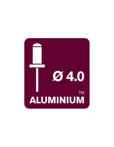 Rapid 5000661, set nituri XL din aluminiu, inclusiv burghiu, 50 buc, 6-9mm, Ø4.0 x 12mm