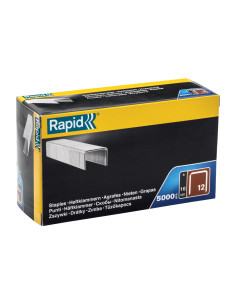 Rapid 40100522, set de 5000 de capse cu fir plat No. 12, 16 mm