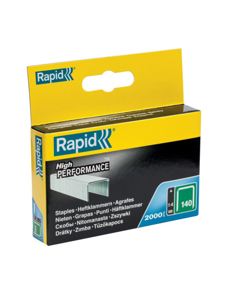 Rapid 11915631, set de 2000 de capse din sarma plata No. 140, 14 mm
