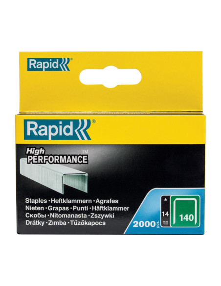 Rapid 11915631, set de 2000 de capse din sarma plata No. 140, 14 mm