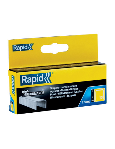 Rapid 11825725 set de 2500 de capse din sarma fina galvanizata No. 13, 4 mm