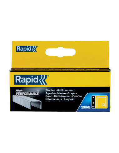 Rapid 11825725 set de 2500 de capse din sarma fina galvanizata No. 13, 4 mm