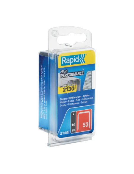 Rapid 5000743, set de 2130 de capse din sarma fina galvanizata No. 53, 10 mm
