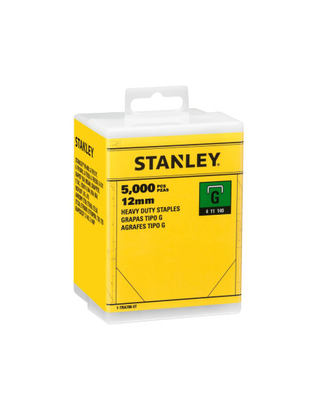 Stanley 1-TRA708-5T, capse pentru aplicatii profesionale, 12mm, 5000 buc tip G 4/11/140, blister