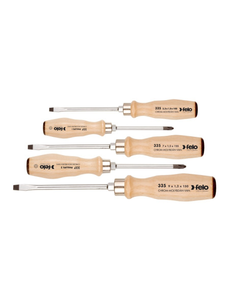 Set surubelnite 330 Traditional, Drepte si PH, Felo, 5 piese