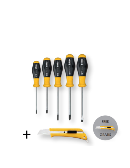 Felo 19790095258 set 5 surubelnite + cutter