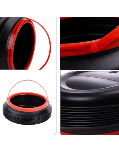 Cos de Gunoi Pliabil pentru Autoturisme, Plastic, 4L, 24 x 18 cm, Negru