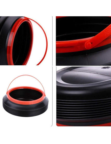 Cos de Gunoi Pliabil pentru Autoturisme, Plastic, 4L, 24 x 18 cm, Negru
