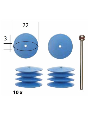 Discuri lustruire fina, Proxxon 28293, Ø 22mm