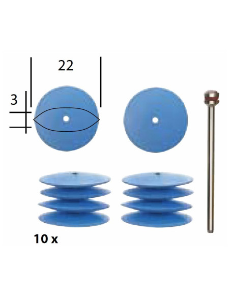 Discuri lustruire fina, Proxxon 28293, Ø 22mm