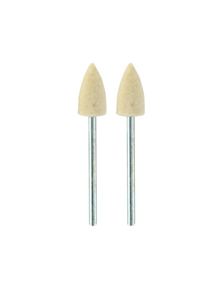 Set biax-uri conice pentru lustruire, din pasla, Proxxon 28801