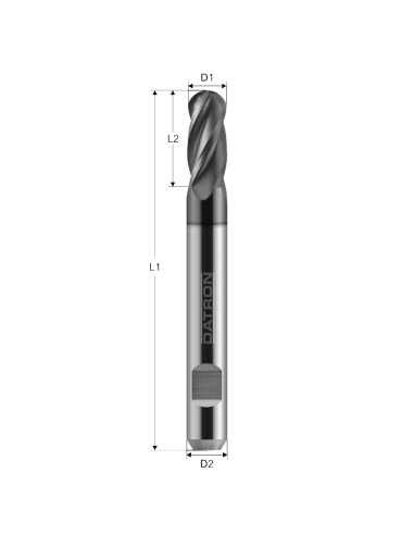 Freza cu 4 caneluri, Datron 0078544A, 4.0x20.0x6.0mm