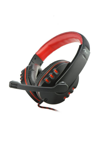 Casti Gaming Nemezis, Premium, Microfon inclus, Reglaj pe Fir, Negru/Rosu