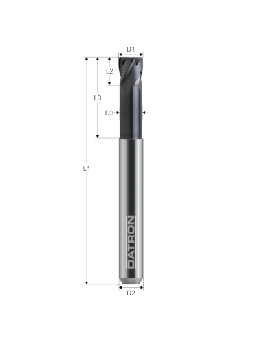 Freza cu 4 caneluri, Datron 0078625, 5.0x6.0x6.0mm
