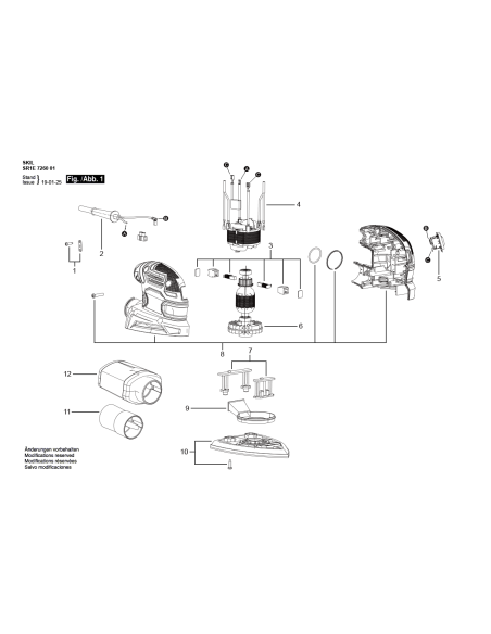 SKIL 2826382001 kit placa de baza pentru slefuitorul multifuntional 7260