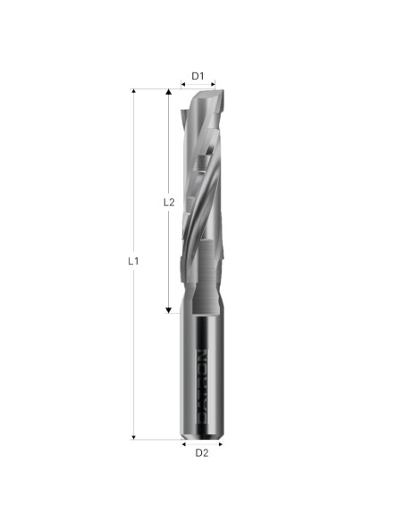 Freza transversala, o canelura, Datron 00688008E, 8.0x26.0x8.0mm