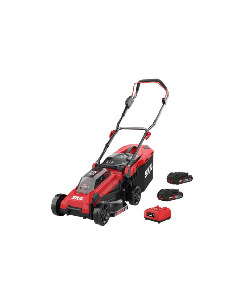 Masina de tuns iarba, SKIL 0130 BA, 34cm, Brushless, cu acumulatori si incarcator